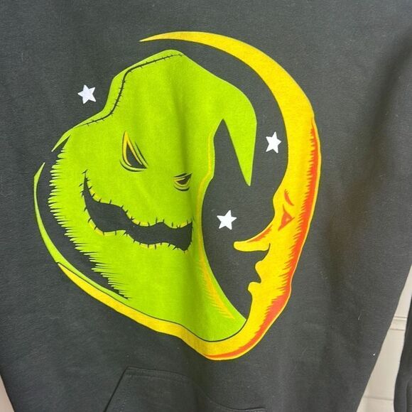 Disney The Nightmare Before Christmas Oogie Boogie Moon Pullover Hoodie NWT Smal - Picture 2 of 6